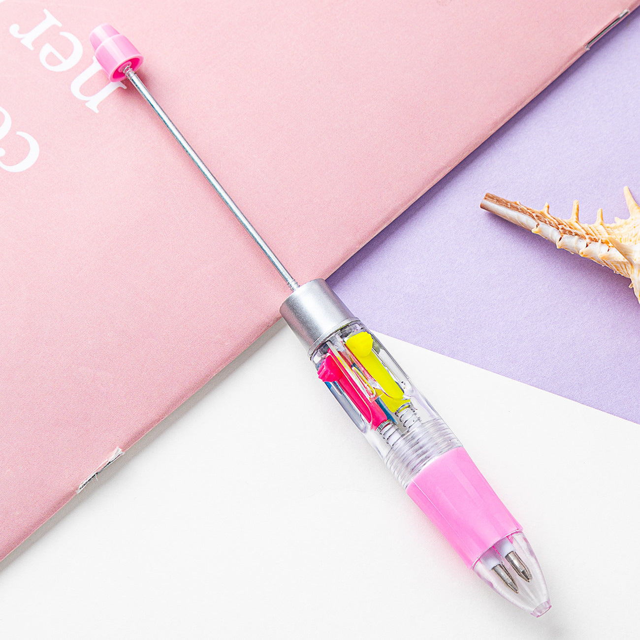Four-color of one bead pen, DIY bead pen