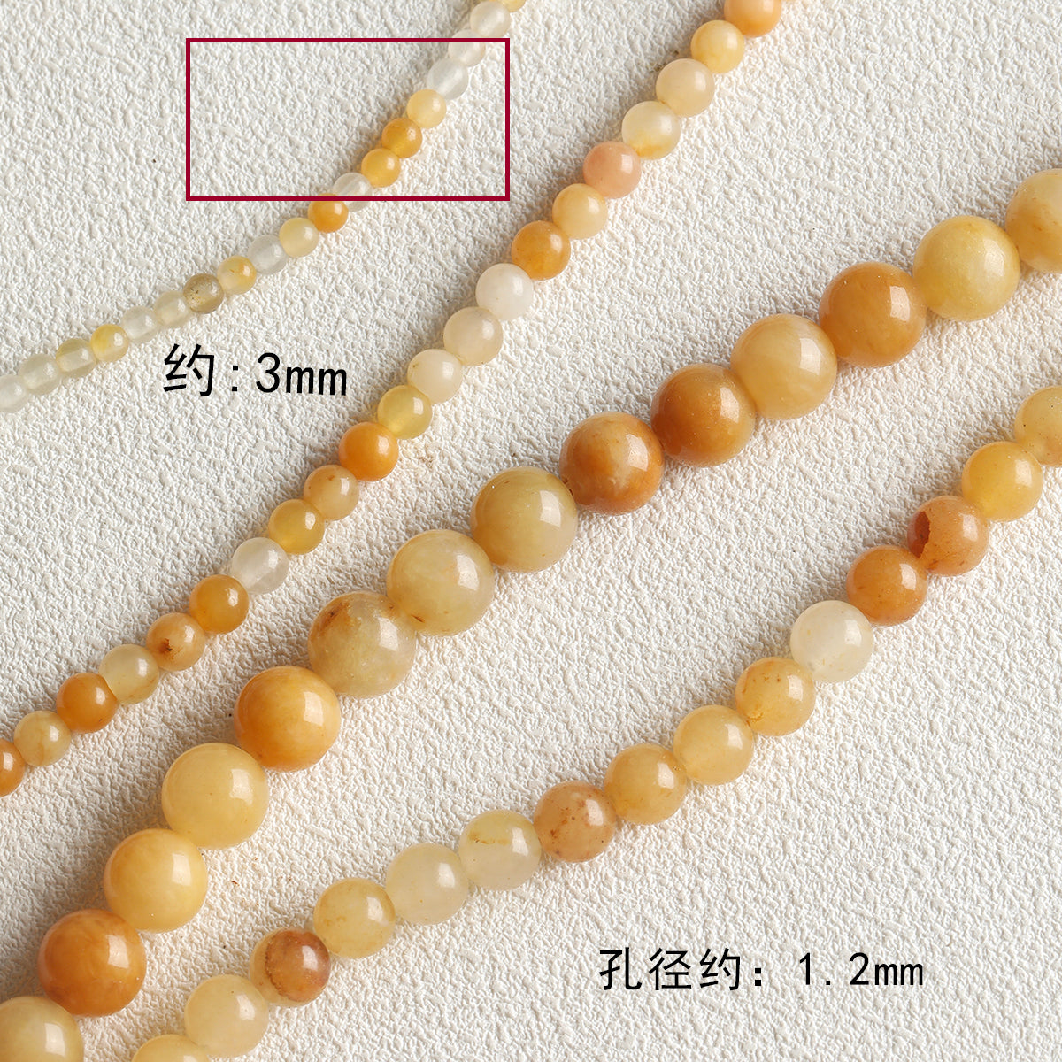 Natural stone/Huang Dongling/round beads/tube beads/abacus beads/DIY accessories