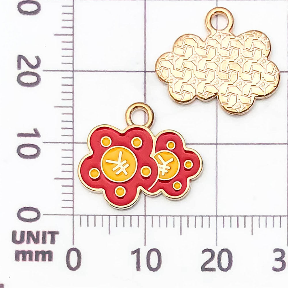NO.10 Mixed 20 New Year's metal alloy