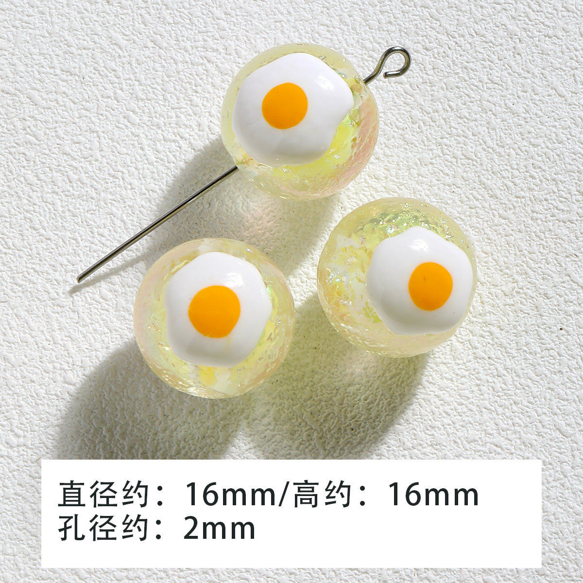 Heavy industry/hand-painted beadsDIY accessories/【蛋黄派】