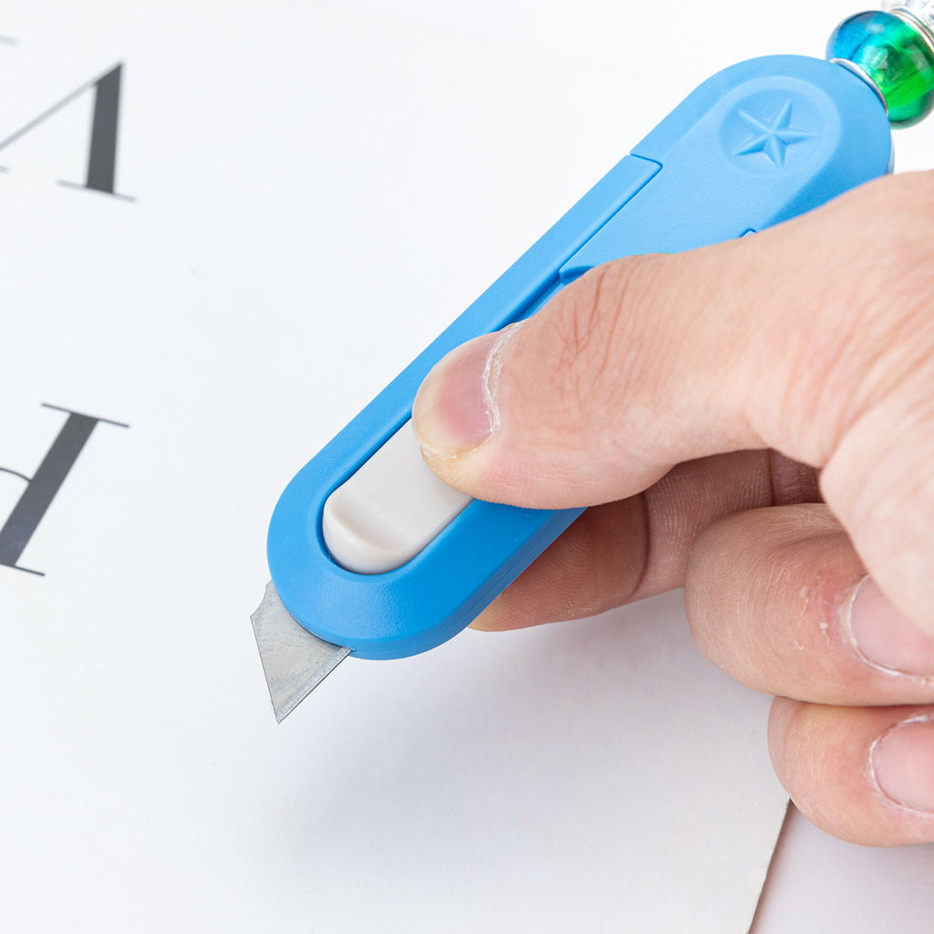 DIY beaded courier knife, portable unpacking artifact, unpacking courier, paper cutting, knife, unpacking knife, office home art knife