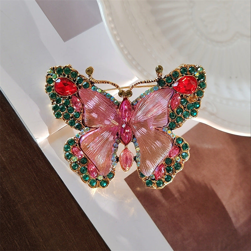 3-Color Butterfly Brooch