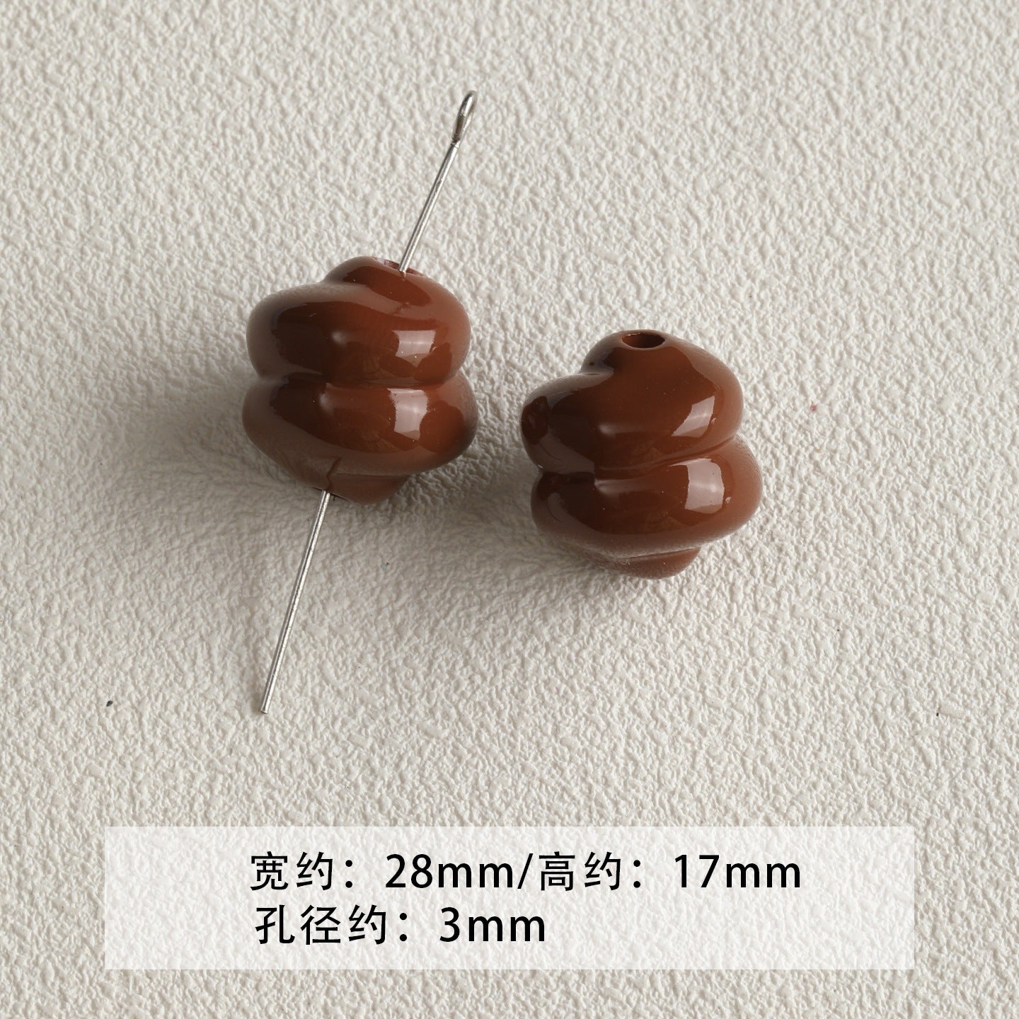 Red coffee color/acrylic paint beads/DIY accessories materials