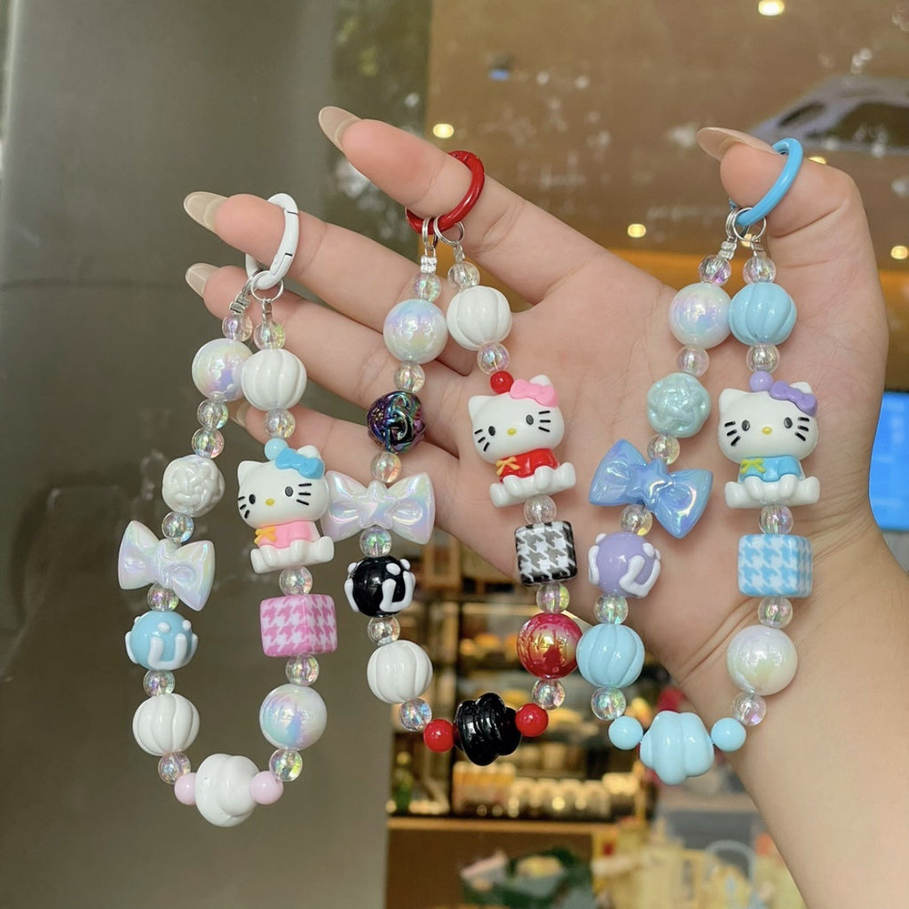 A3 mobile phone chain/hand-painted beads/bag pendant