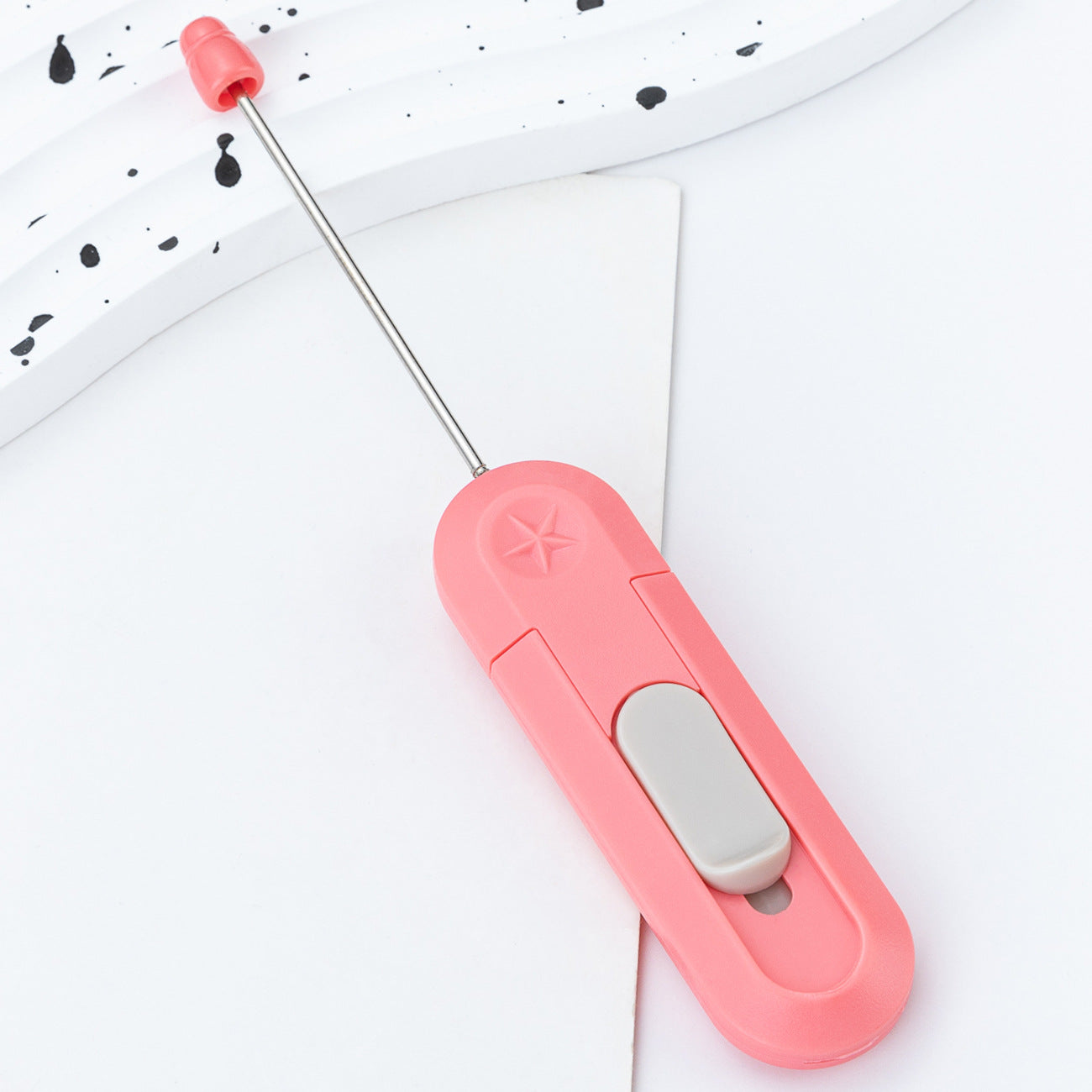 DIY beaded courier knife, portable unpacking artifact, unpacking courier, paper cutting, knife, unpacking knife, office home art knife