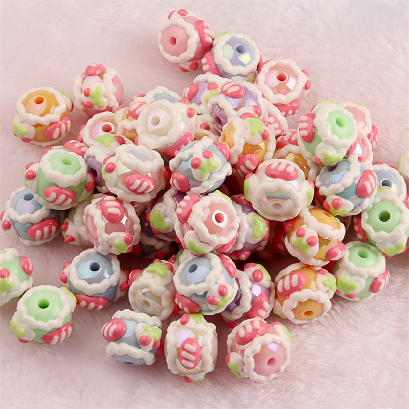 No.67 acrylic hand-painted beads color beaded DIY accessories