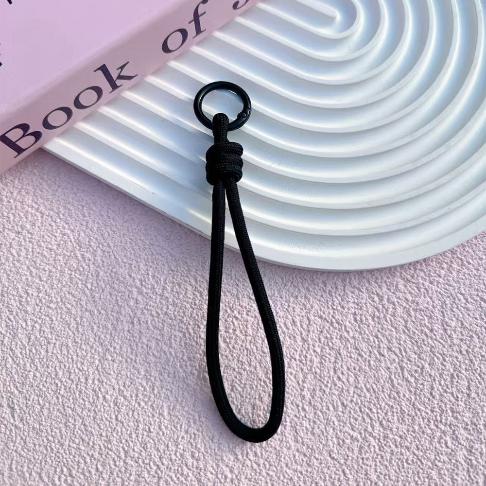 B5 short monochrome knotted mobile phone lanyard/hand-woven/wrist rope/water cup anti-lost rope/