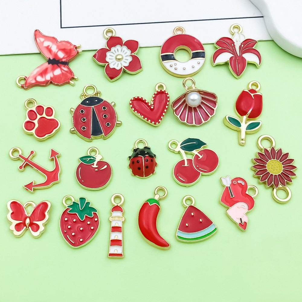 NO.7 Mixed 20  red  handmade jewelry accessories