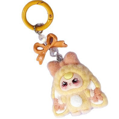 Bow model, flocked new baby three-year-old cartoon keychain