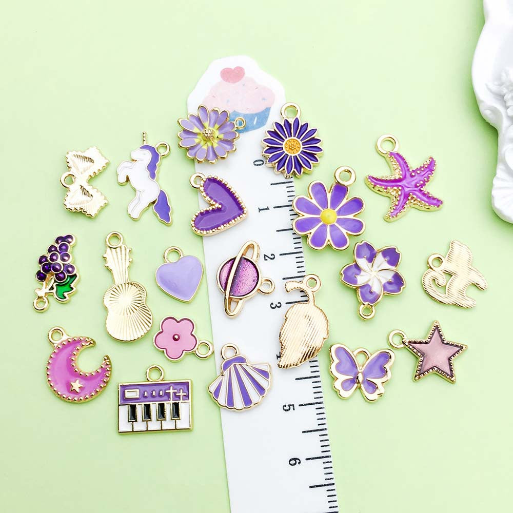NO.4-1  Mixed 20 purple jewelry accessories