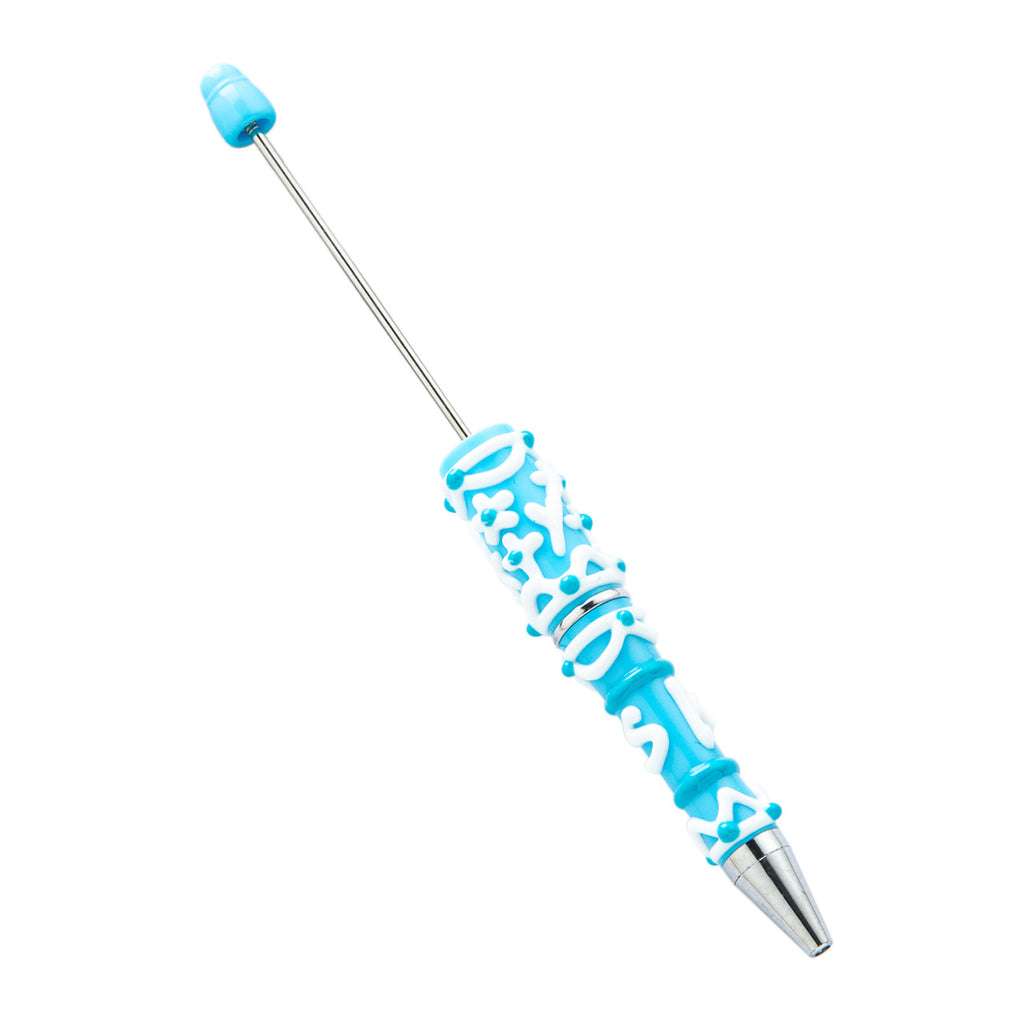 12-Color DIY cream glue hand-painted bead pen, creative handmade DIY, handmade oil painting ballpoint pen, cute girl heart plastic pen