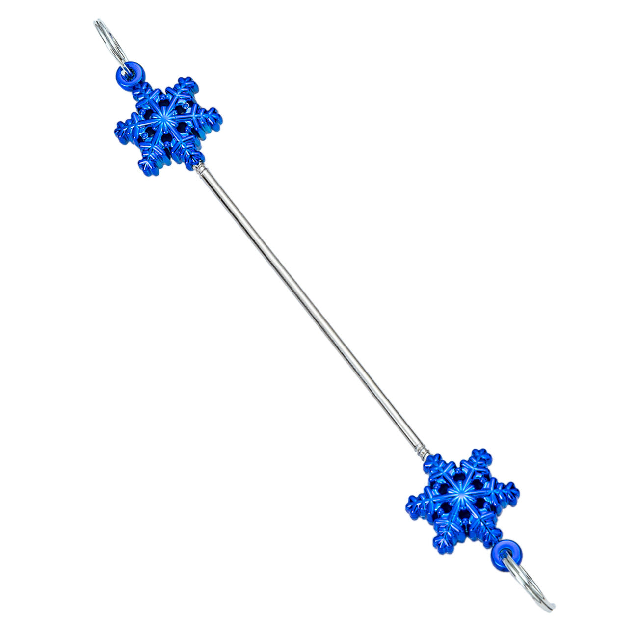10-Color DIY beaded Christmas snowflake pole