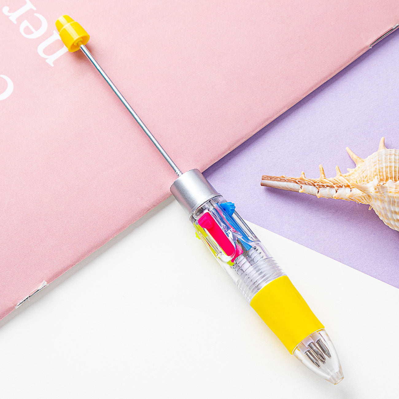 Four-color of one bead pen, DIY bead pen