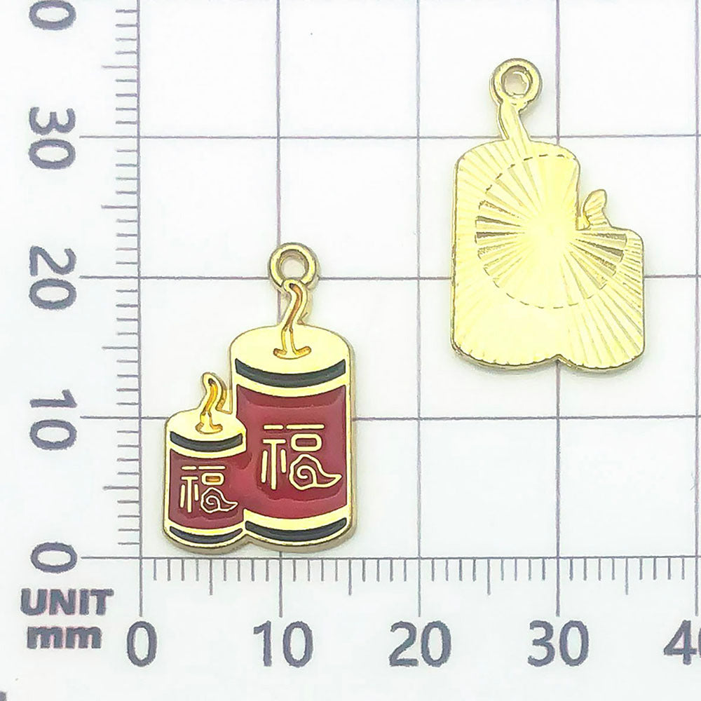 NO.10 Mixed 20 New Year's metal alloy