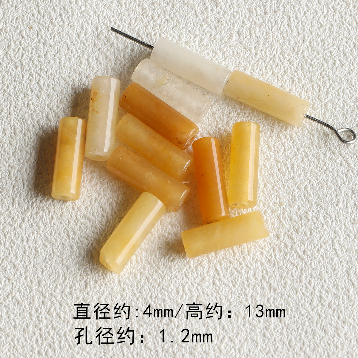 Natural stone/Huang Dongling/round beads/tube beads/abacus beads/DIY accessories