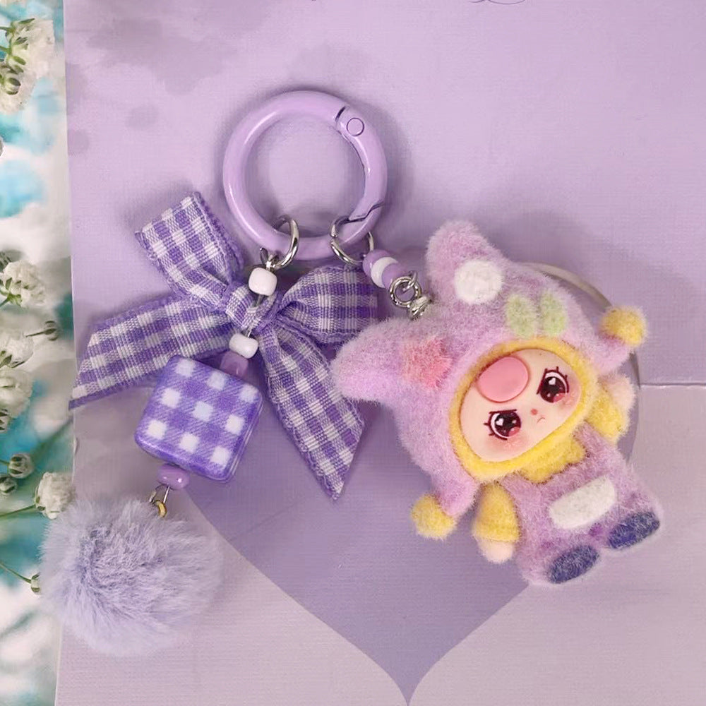 Dopamine cold hat baby three years old, jewelry accessories, cartoon key chain, bag pendant