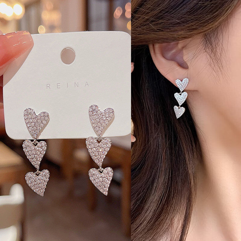 E15,925 Silver Needle Earrings  A