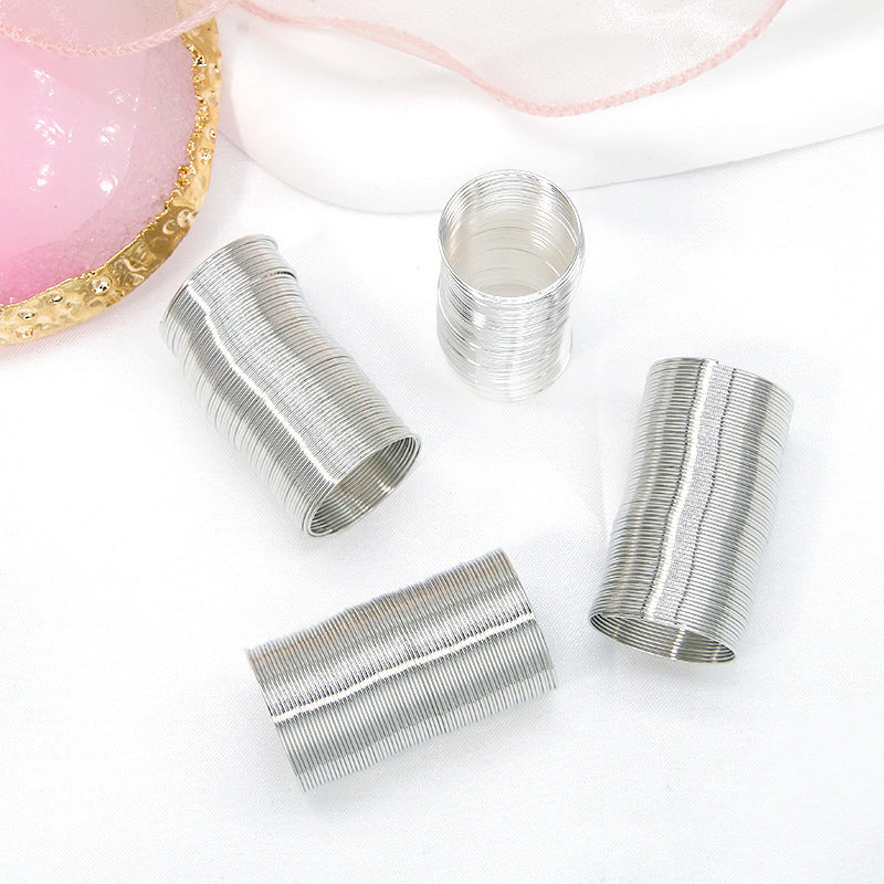 A set of 5, DIY ring, memory wire