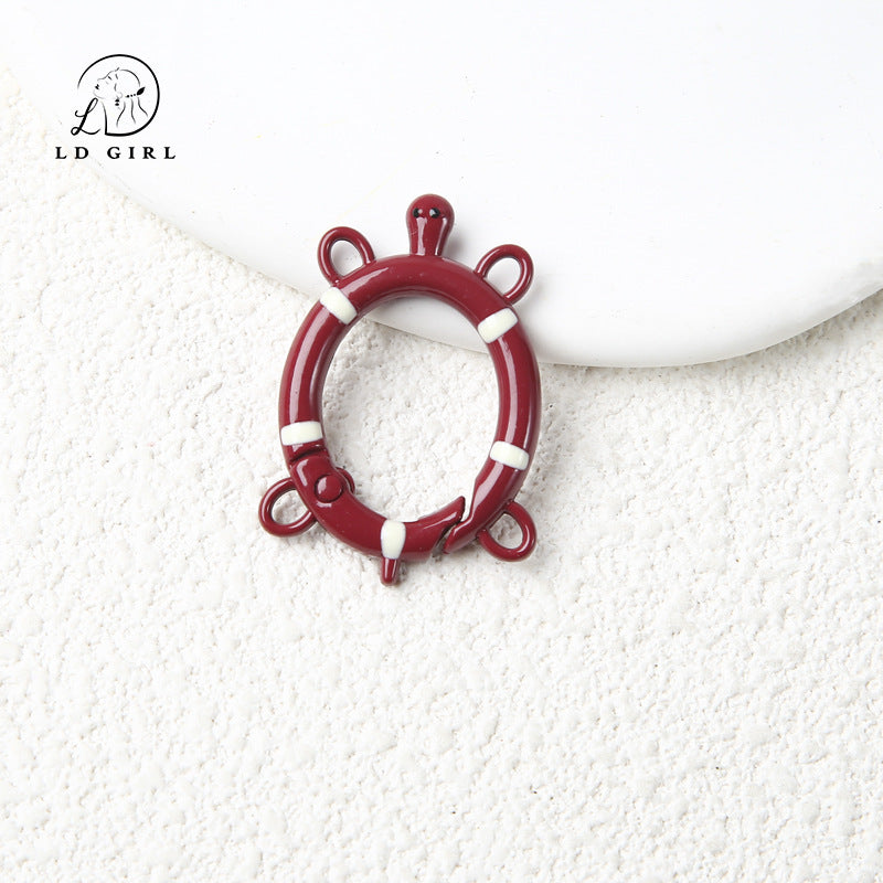 A small turtle spring buckle, open ring