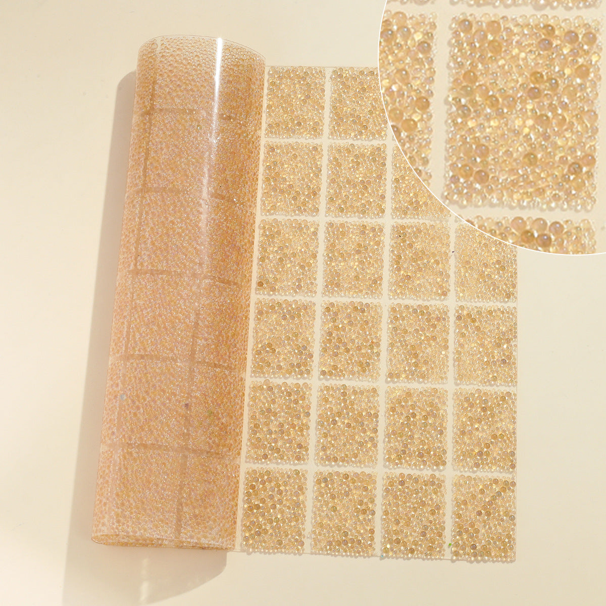 29-Type geometric special-shaped resin double-sided tape diamond sheet [1whole piece 24 * 40cm, small square 3 * 4cm]