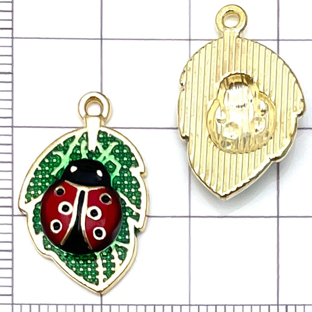 NO.8 Mixed 20  ladybug metal, alloy