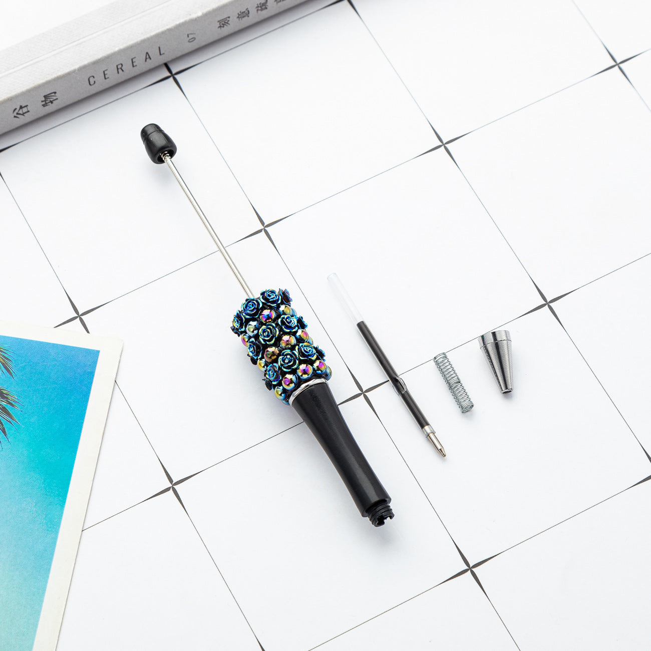 20-Color DIY rose bead pen
