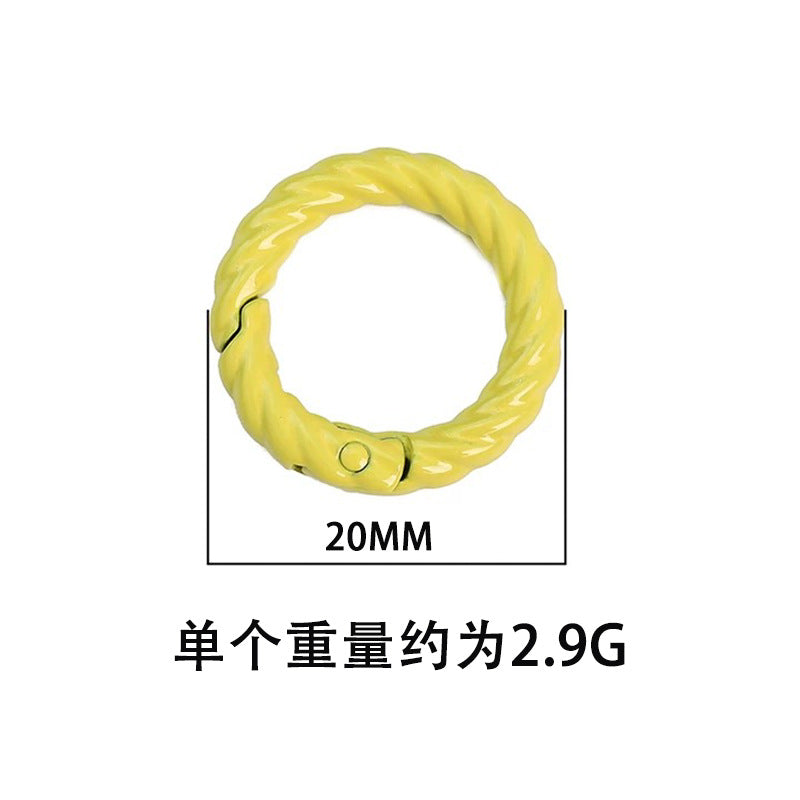 A twist spring chain, DIY keychain