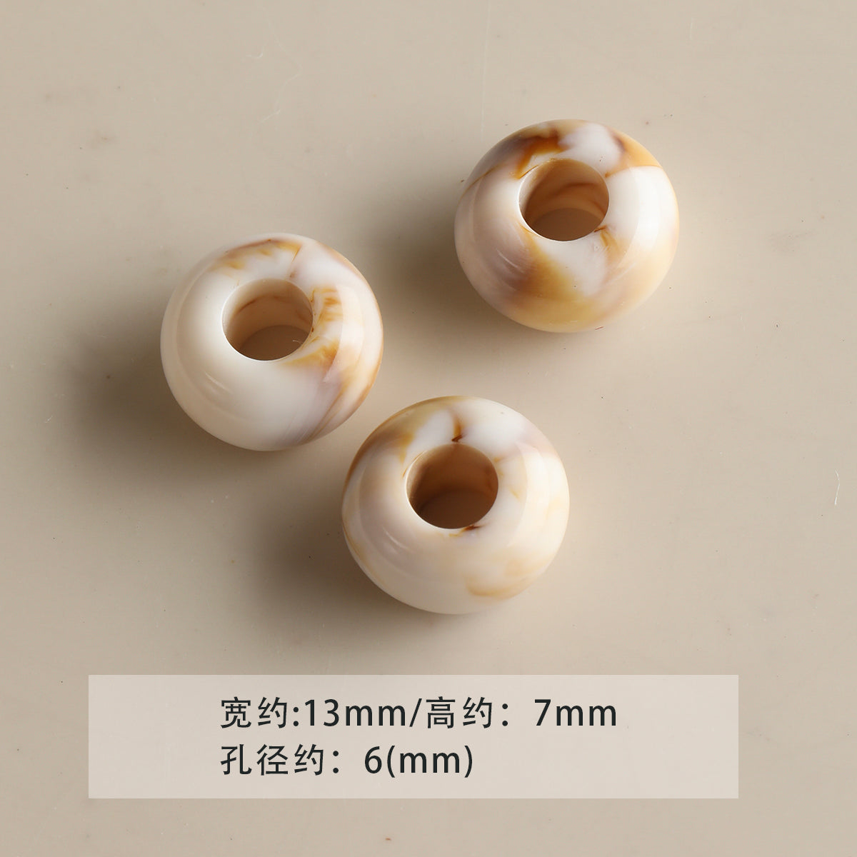 Acrylic smudged large holes/barrel beads/abacus beads/DIY accessories