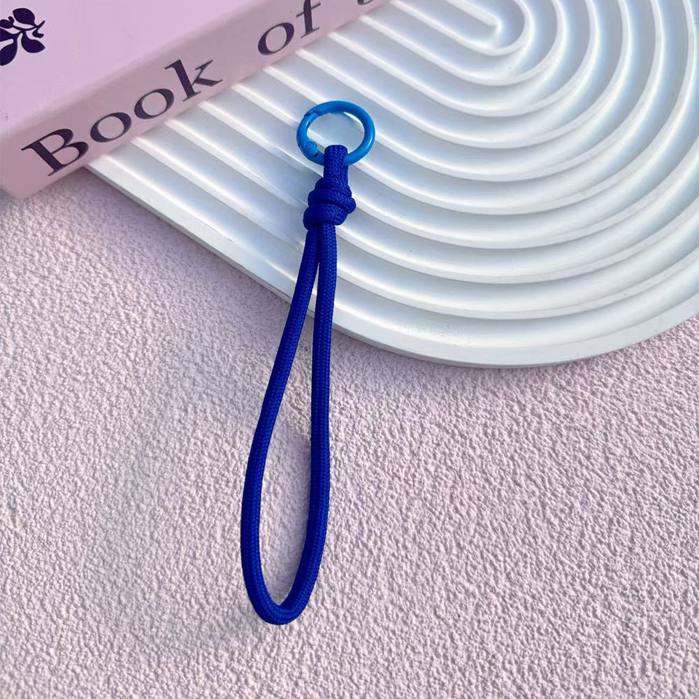 B5 short monochrome knotted mobile phone lanyard/hand-woven/wrist rope/water cup anti-lost rope/