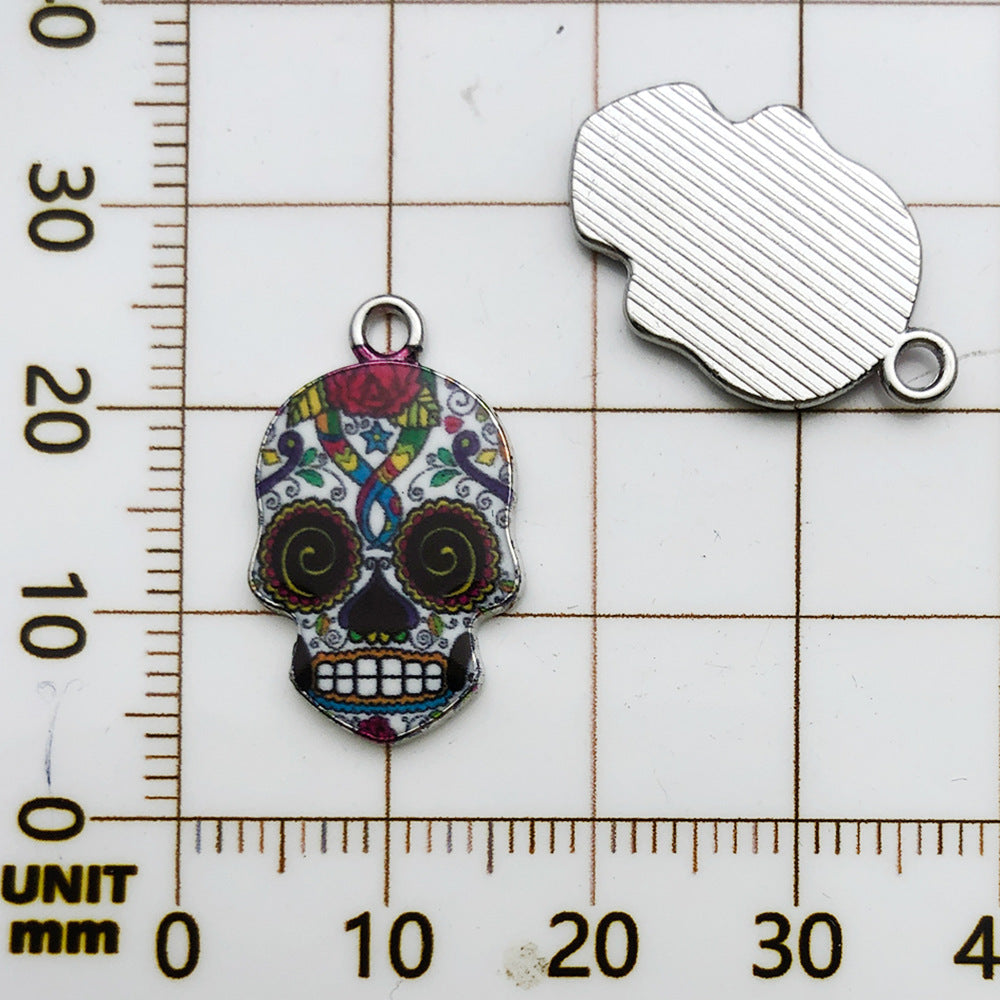 NO.19 printed skull
