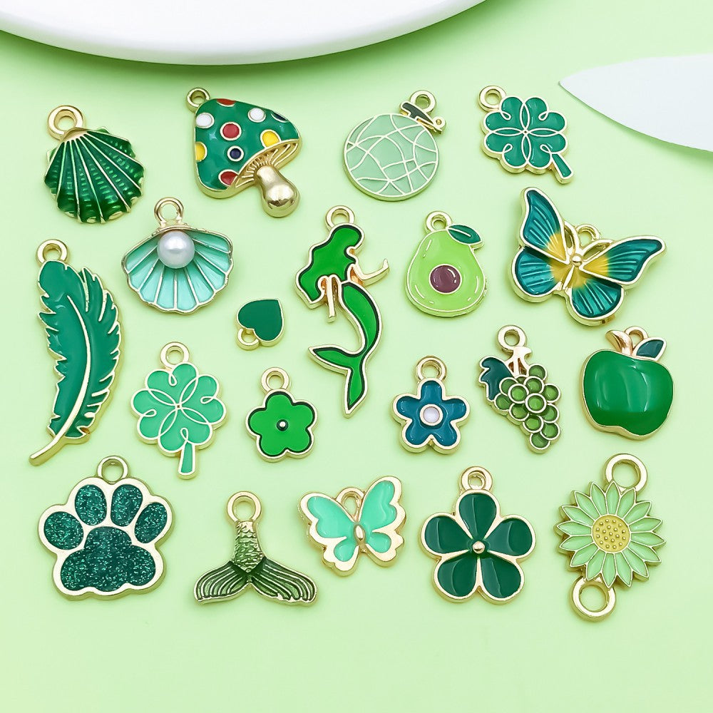 NO.15-1  green  charm metals, alloys
