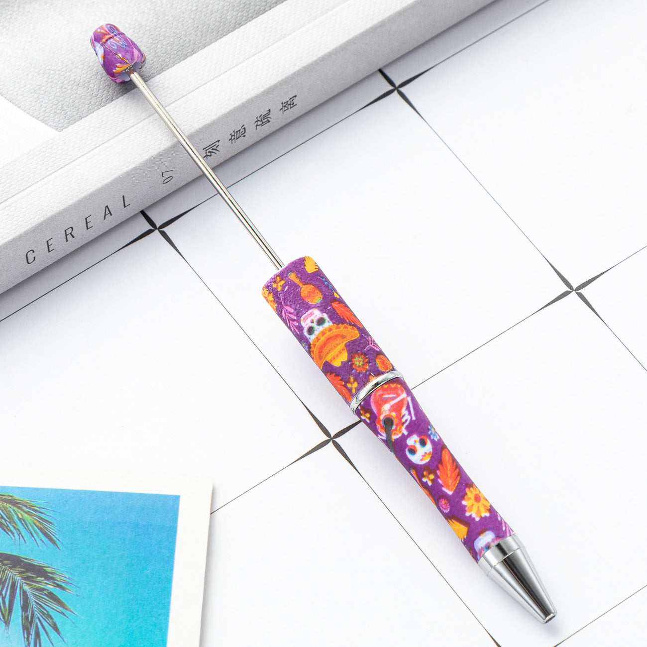 139-Color!! Printed , new bead pen, handmade DIY pen