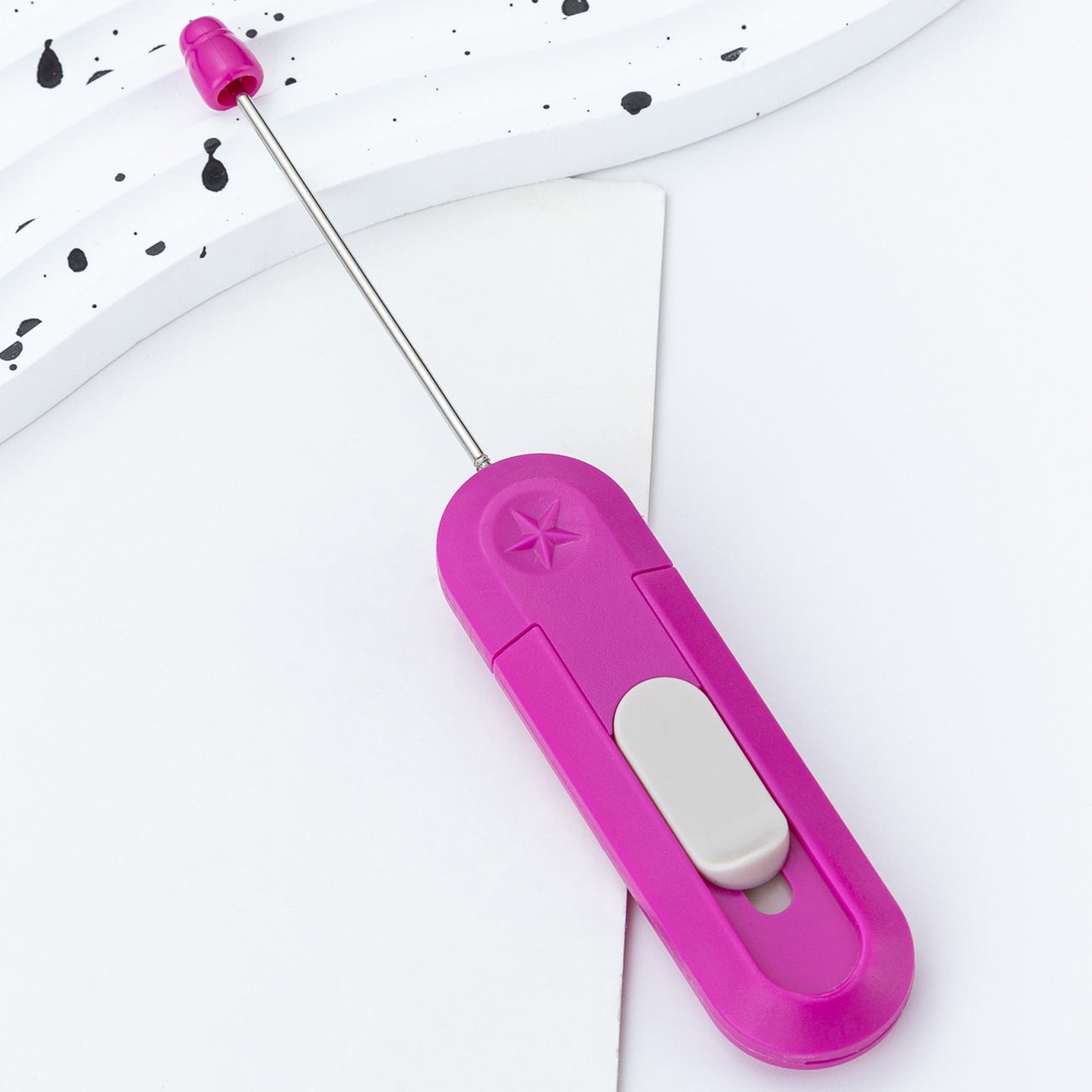 DIY beaded courier knife, portable unpacking artifact, unpacking courier, paper cutting, knife, unpacking knife, office home art knife