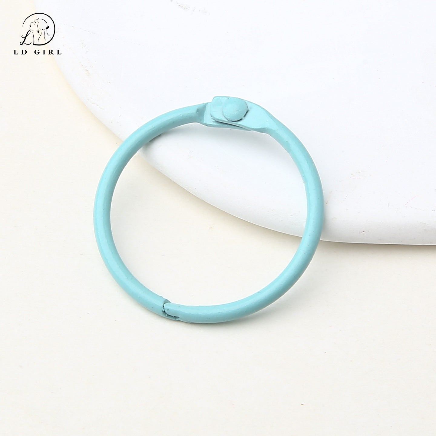 A paint, book ring, movable card ring, desk calendar loose-leaf line buckle, binding ring buckle d, iy alloy accessories, book ring, keychain