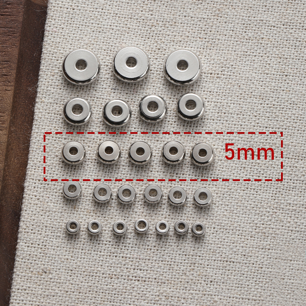 Color retention/titanium steel/stainless steel/spacer beads/DIY accessories