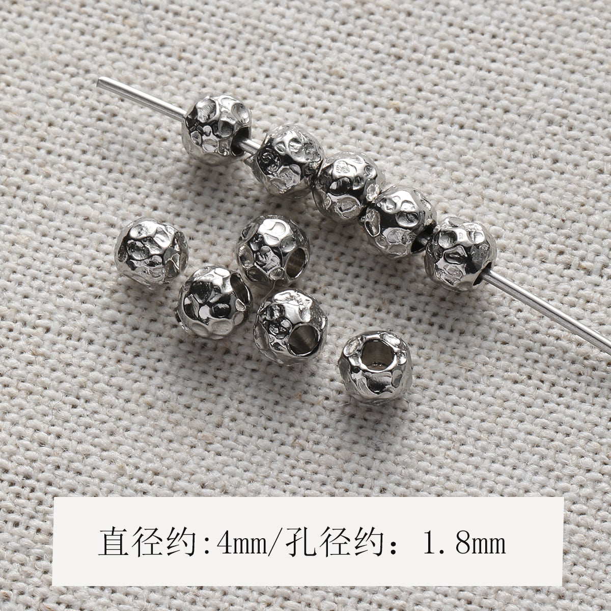 Color retention/titanium steel/stainless steel/spacer beads/DIY accessories