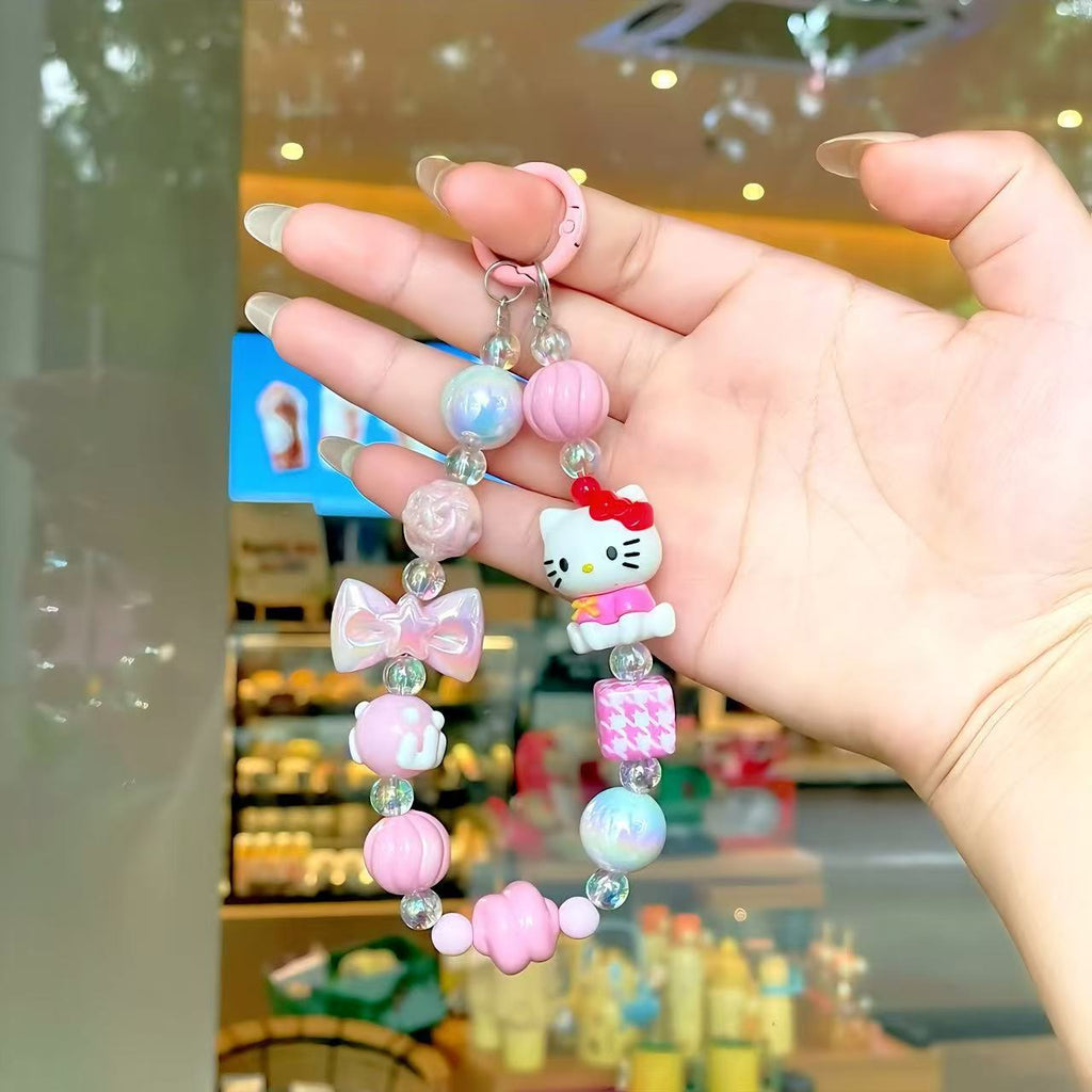 A3 mobile phone chain/hand-painted beads/bag pendant