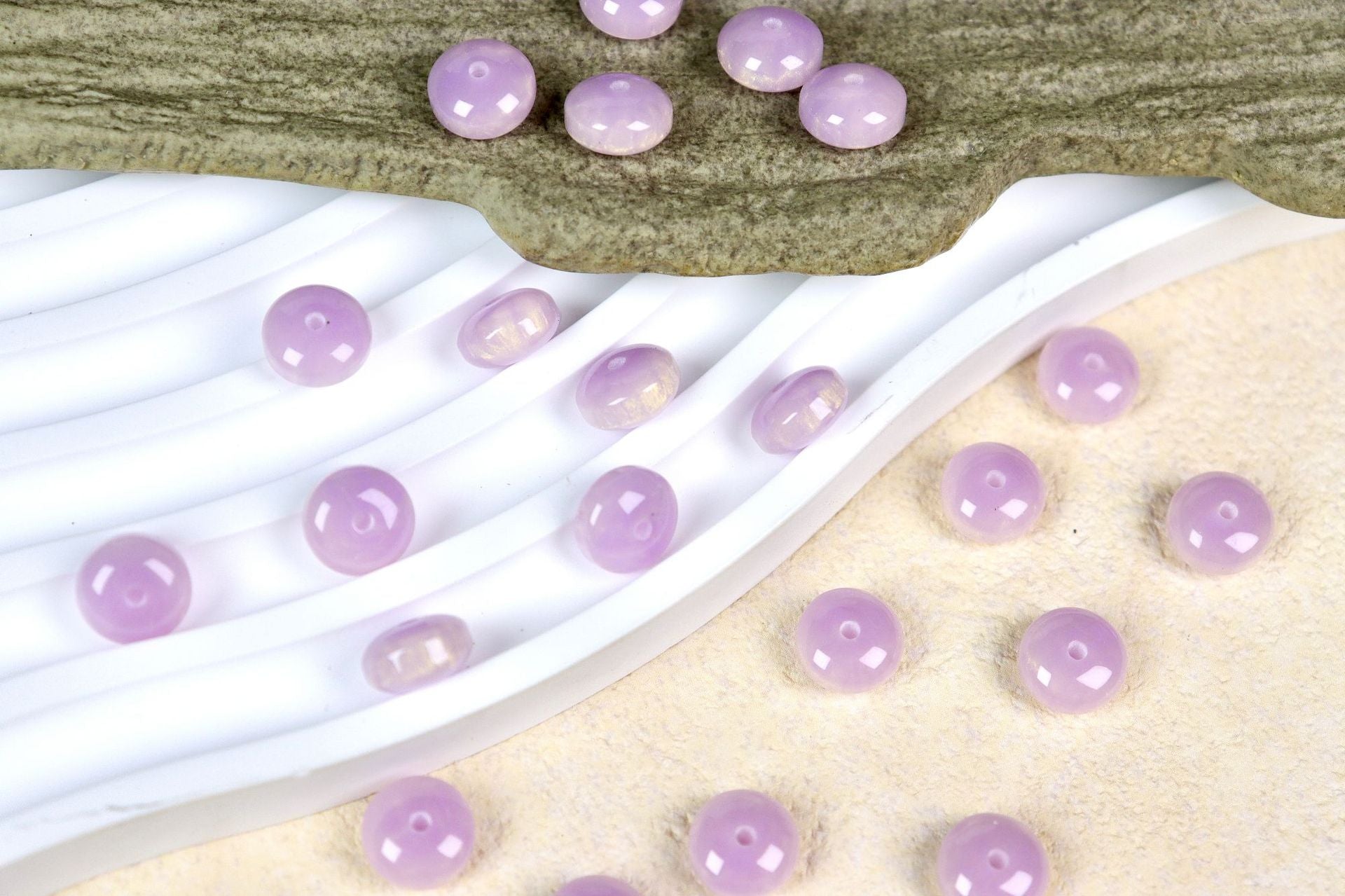 NO.2 Glow-in-the-dark Resin Beads C 鎏金彩虹算盘珠