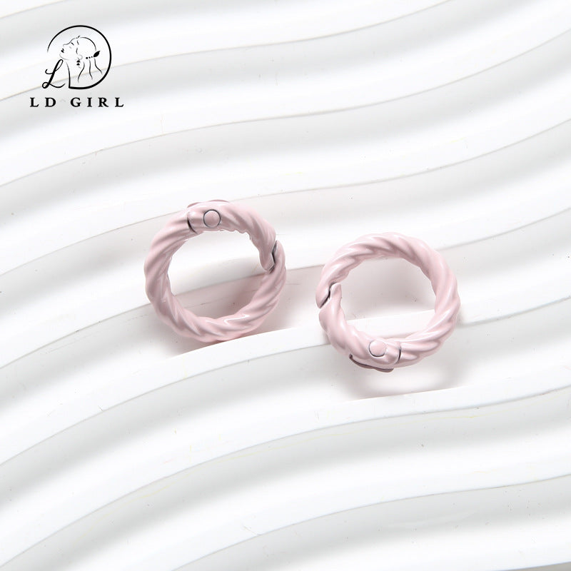 A twist spring chain, DIY keychain