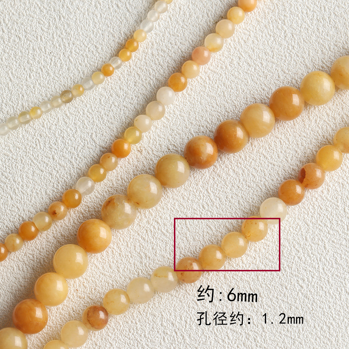 Natural stone/Huang Dongling/round beads/tube beads/abacus beads/DIY accessories