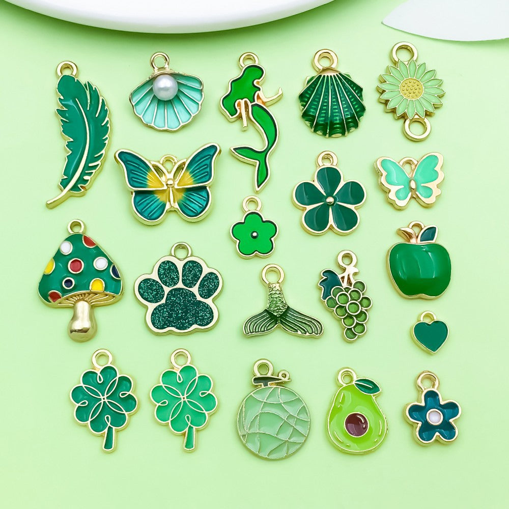 NO.15-1  green  charm metals, alloys