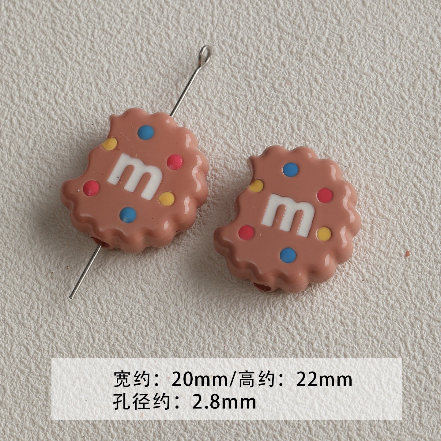 Red coffee color/acrylic paint beads/DIY accessories materials