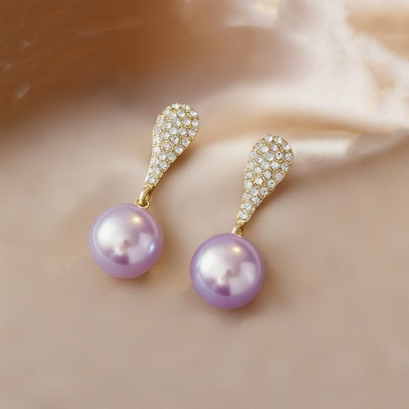 E12,925 Silver Needle Geometric Pearl Earrings G
