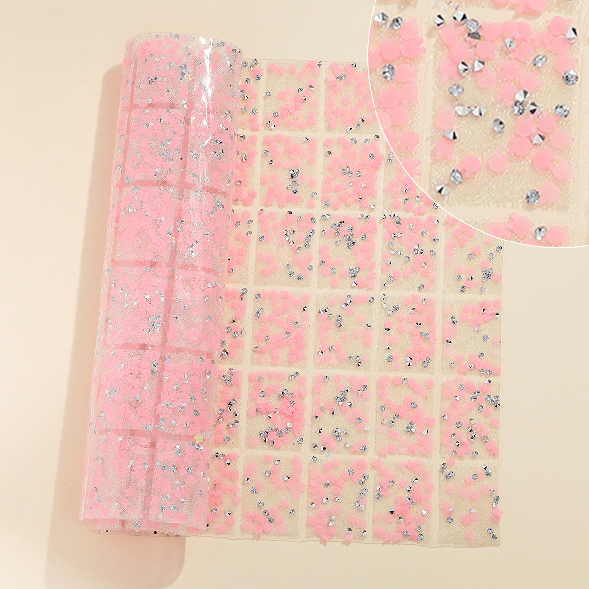 Luminous! 5-Color Geometric special-shaped resin diamond pieces[whole piece 24 * 40cm small square 3 * 4cm]