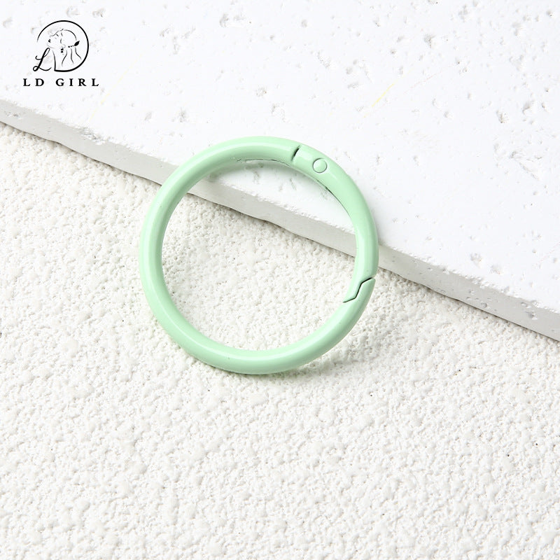 A40mm round spring buckle, large, ring buckle, bag buckle, ring metal, DIY jewelry accessories bag hanging