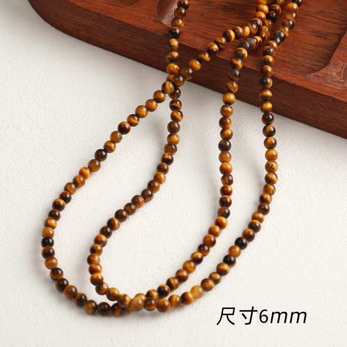 Natural stone, tiger's eye stone, black agate abacus beads, DIY accessories materials