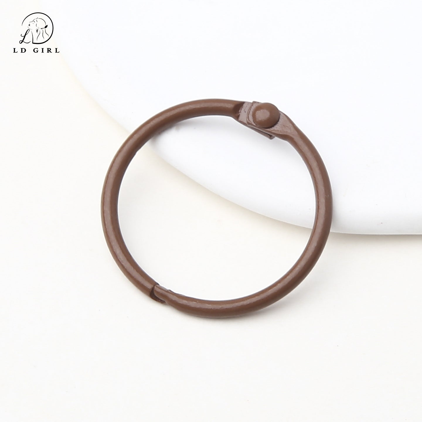 A paint, book ring, movable card ring, desk calendar loose-leaf line buckle, binding ring buckle d, iy alloy accessories, book ring, keychain