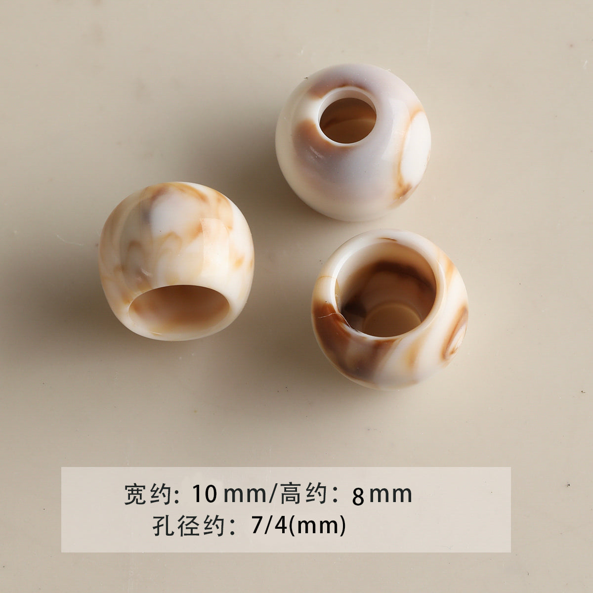 Acrylic smudged large holes/barrel beads/abacus beads/DIY accessories