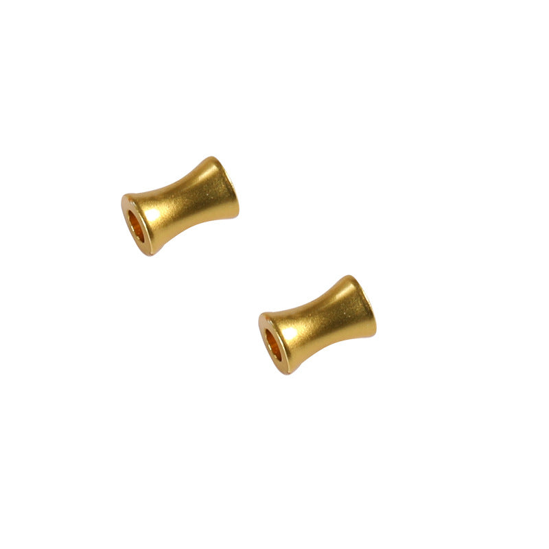 Color retention, sand gold, straight hole, spacer beads/pumpkin beads/spacer/round loose beads, DIY accessories