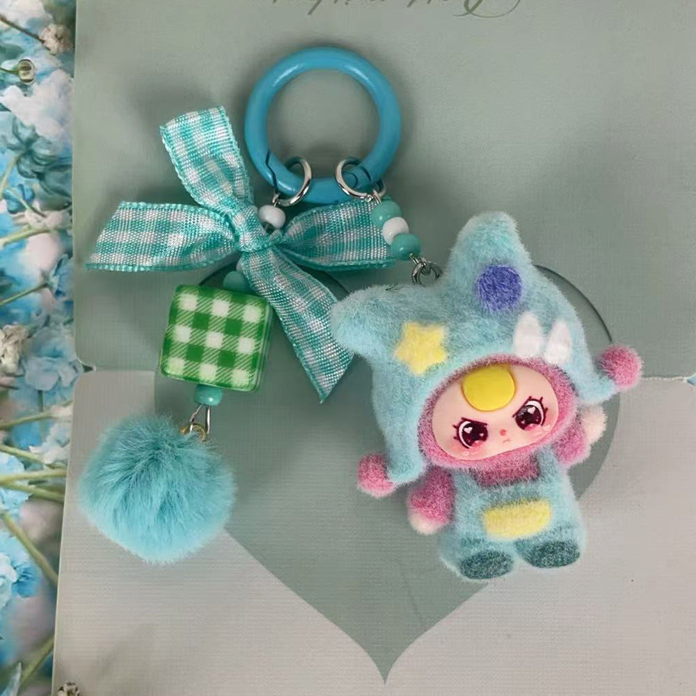 Dopamine cold hat baby three years old, jewelry accessories, cartoon key chain, bag pendant